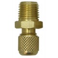 CPS AD44B Adapters with Cap and Core, 1/4in SAE Male x 1/4in MNPT, 100-Pack-