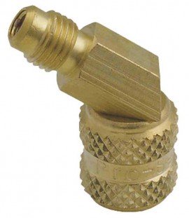 CPS AD87S3 Angled/Swiveling Adapters, 1/4in SAE x 5/16in (1/2in-20 UNF), R-410A, 3-Pack-