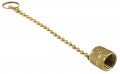 CPS AVC410C Brass Caps with Chain Tether, 5/16in (1/2in-20 UNF), 2-Pack-