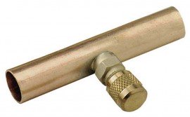 CPS AVCT10 Copper Tube Tee, 1/4in SAE x 5/8in OD-