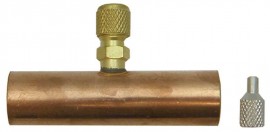 CPS AVCT12 Copper Tube Tee, 1/4in SAE x 3/4in OD-