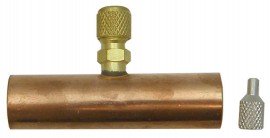 CPS AVCT18 Copper Tube Tee, 1/4in SAE x 1-1/8in OD-