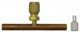 CPS AVCT4 Copper Tube Tees, 1/4in SAE x 1/4in OD, 3-Pack-
