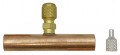 CPS AVCT8 Copper Tube Tees, 1/4in SAE x 1/2in, 3-Pack-