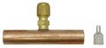CPS AVCT8 Copper Tube Tees, 1/4in SAE x 1/2in, 3-Pack-