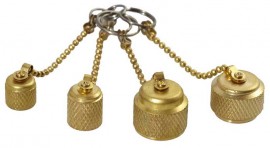 CPS AVCVAC Vacuum Pump Brass Cap with Chains Kit-