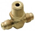 CPS AVT4M Access Fittings with Core, 1/4in SAE Male x 1/8in MNPT x 1/4in SAE Male, 3-Pack-