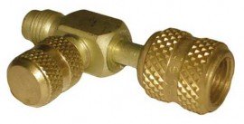CPS AVT87 Access Fitting, 1/4&amp;quot; SAE male x 5/16&amp;quot; female knurl x 5/16&amp;quot; male-