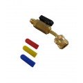 CPS BV410A Ball Valve Hose Adapter, 1/4in SAE Male x 1/2in-20 UNF Female-