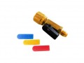 CPS BVAD38 Ball Valve Hose Adapter, 1/4in SAE Male x 3/8in SAE Female-