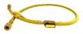 CPS HP3YL Pro-Set Premium Refrigerant Hose with In-Line Ball Valve, 3'-