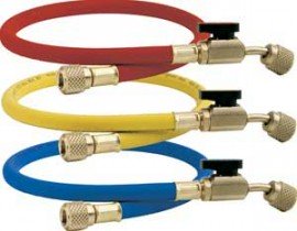 CPS HP6E Premium Hoses with 45&amp;deg; Ball Valve, 1/4in, 3-Pack-