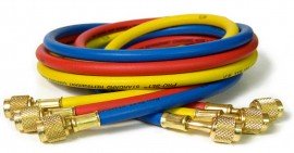 CPS HS5 Standard Refrigerant Charging Hoses, 5ft, 3-Pack-
