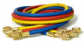 CPS HS6 Standard Refrigerant Charging Hoses, 6ft, 3-Pack-