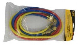 CPS HS6E Standard Charging Hoses with 45&amp;deg; Ball Valve, 6ft, 3-Pack-