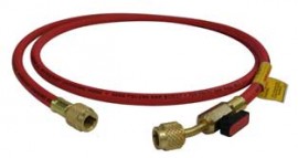CPS HS6RE Standard Charging Hose with 45&amp;deg; Ball Valve, 6ft, Red-