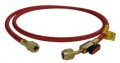 CPS HS6RE Standard Charging Hose with 45&amp;deg; Ball Valve, 6ft, Red-