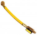 CPS HTYE Ball Valve Hose Extension, 1/4in SAE, Yellow-