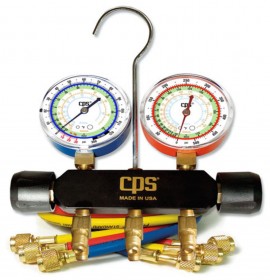 CPS MBDP5 Manifold and Gauge Set with 5' Premium Hoses-