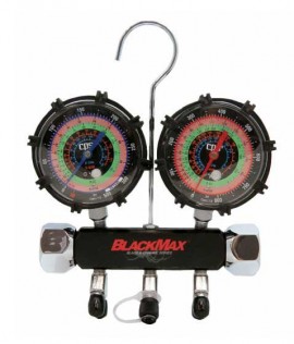 CPS MBH5P5AZ 2-Valve Manifold and Gauge Set, Triple-Seal Valves-