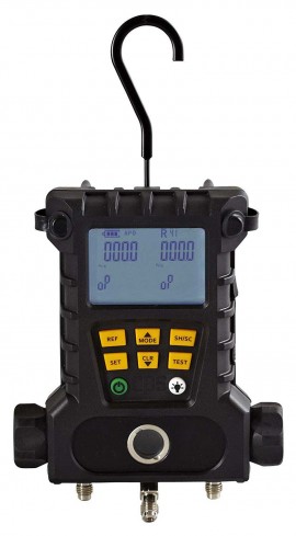 CPS MD50VHE 2-Valve Digital Manifold with 5ft Hose Set, Vacuum Gauge-