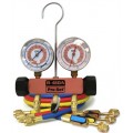 CPS MEHP5E 2-Valve Pink Manifold, 1/4in SAE, 45&amp;deg; Fittings-