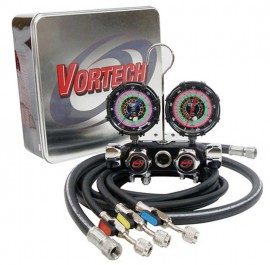CPS MV4H4BK5EZK BlackMax Manifold and Gauge Set-