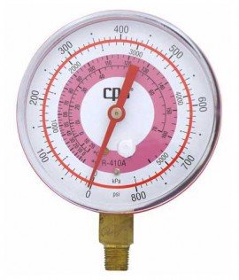 CPS RGB2H High-Pressure Gauge, R-410A and R-32, 3.13in-