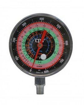 CPS RGH4H High-Pressure Gauge, R-134a/R-22/R-404A/R-410A, 1% Accuracy-