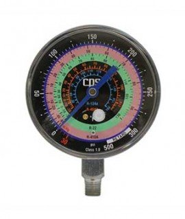 CPS RGH4L Low-Pressure Gauge, R-134a/R-22/R-404A/R-410A, 1% Accuracy-