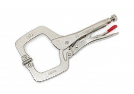 Crescent C11CCSVN Locking C-Clamp with swivel pad tips, 11&quot;, 4&quot; jaw capacity-