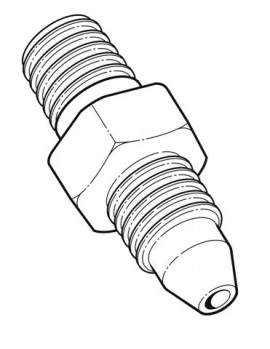 AMETEK Crystal 4493 Non-Crystal Wrench-Tight MP Male to &amp;frac12; NPT Male Adapter-