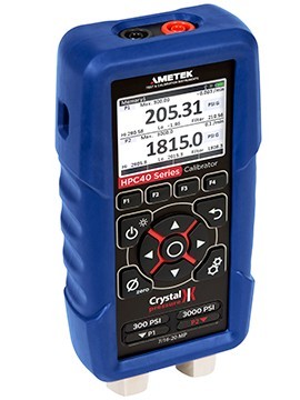 AMETEK Crystal HPC42 Dual Sensor Pressure Calibrator, 100 psi/15 psi-