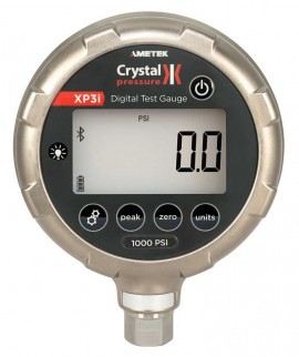 Ametek Crystal XP3i Series Digital Pressure Gauge with 0.05% FS, 0 to 5000 psi, 4.5&amp;quot; dial, &amp;frac14;&amp;quot; NPT bottom, diecast aluminum housing-