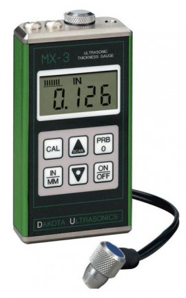 Dakota MX-1 Ultrasonic Wall Thickness Gauge, Single Velocity-