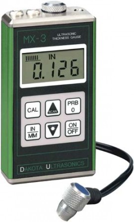 Rental - Dakota Ultrasonics MX-3 Thickness Gauge, Ultra Sonic, 0.025"-19.99"-