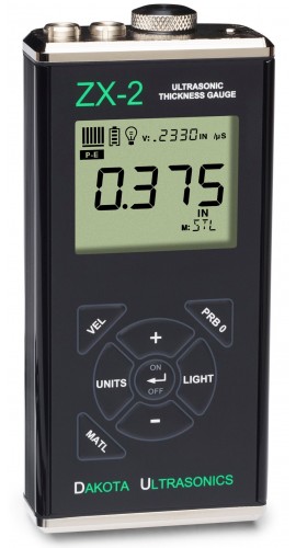 Dakota Ultrasonics ZX-2 Fixed Velocity Thickness Gauge with Selectable Material List-