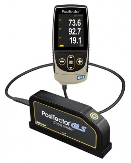 DeFelsko PosiTector GLS Standard Gloss Meter with 20&amp;deg;/60&amp;deg; probe, 0 to 2000 GU, 1000 readings-