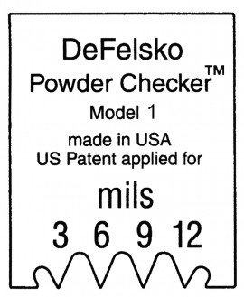 DeFelsko PC1 Powder Comb 3-12 mils-