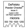 DeFelsko PC6 Powder Comb 500-1250 um-