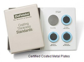 DeFelsko STDS4 Certified Coated Metal Plate for Standard Coating Thickness Gauge-