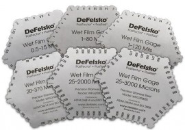 DeFelsko WFG120SS Stainless Steel Wet Film Thickness Gauge, 6-sided, 1 to 120 mils, imperial-