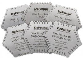 DeFelsko WFG2000SS Stainless Steel Wet Film Thickness Gauge, 6-sided, 25 to 2,000 μm, metric-