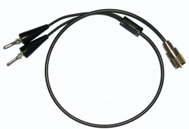 Delmhorst 2-E/SPLIT Coax Cable Electrode with Alligator Clips-