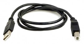 Dent CBL USB A-B MALE Replacement USB A-to-B Cable, 6.56'-