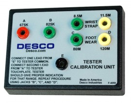DESCO 07010 Wrist Strap and Foot Grounder Calibration Unit with NIST calibration-