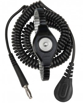 DESCO 09082 Ultra-Light Adjustable Metal Expansion Wrist Strap, 0.16&amp;quot;-