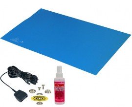 DESCO 66436 Statfree T2 Mat, 0.06 x 30 x 72&amp;quot;, blue-