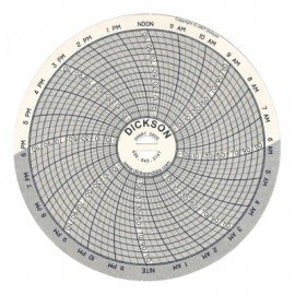 Dickson C205 Replacement Charts, 4", 24h, -22 to 120&amp;deg;F, Box of 60-