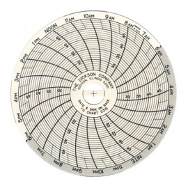 Dickson C315 Replacement Charts, 3", 24h, 25 to 50&amp;deg;C, Box of 60-